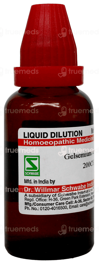 Dr Willmar Schwabe Gelsemium Sempervirens 200Ch Dilution 30Ml
